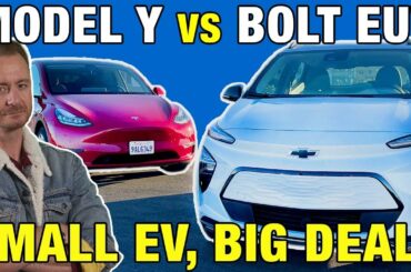 Tesla Model Y vs. Chevy Bolt EUV Comparison | Which Small Electric SUV Is Best?