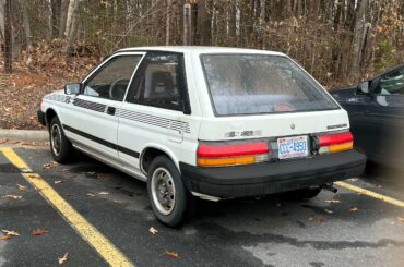 [Toyota Tercel] at McDonalds this morning. She’s a beaut!