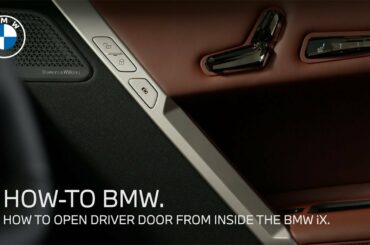 How to Open Doors From Inside the BMW iX | BMW Genius How-to | BMW USA
