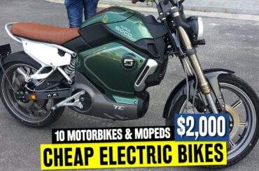 10 Electric Motorbikes Ranked by Affordability and Range: feat. Super Soco and Onyx Mopeds