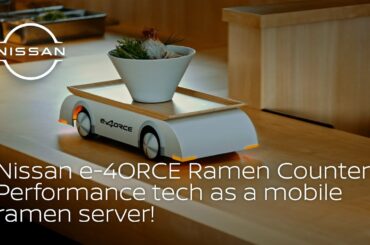 Nissan e-4ORCE Ramen Counter: performance tech as a mobile ramen server!
