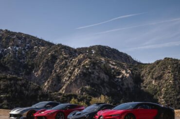 [Multi] Spotted these hyper/supercars as we were leaving Angeles National Forest and luckily had my camera on me