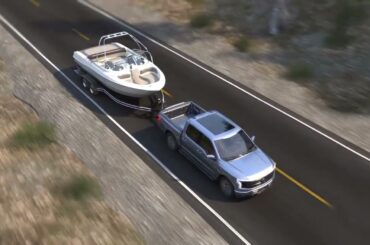 Ford F-150 Lightning® Taking a Road Trip While Towing