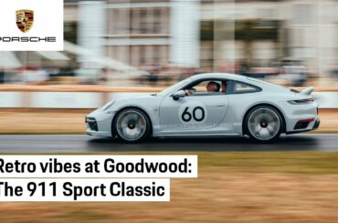 Porsche 911 Sport Classic takes on the Goodwood Hillclimb
