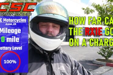 2023 RX1E Electric Motorcycle Range Test: How Far Can It Go?