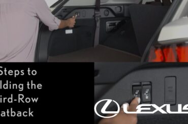 How-To Fold Down the Third-Row Seats | Lexus RX L