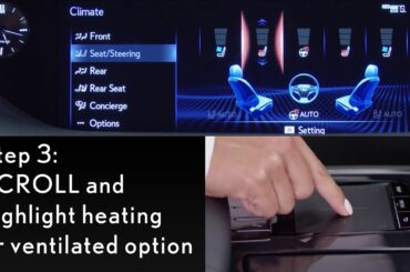 How-To Use the Heated and Ventilated Seats in the 2019 LS | Lexus