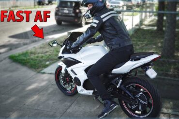 The CHINESE ELECTRIC SPORTBIKE is FAST [FIRST RIDE after Mods]