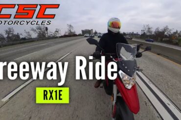 Riding the RX1E Electric Motorcycle on the Busy LA Freeways. How Far Can We Go on a Single Charge?