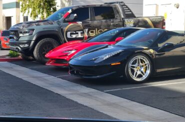 [Ferraris] at my tint shop