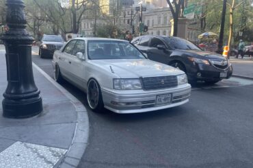 Dropping my wife off to class when I spot a [Toyota Crown] right across Pace University (Lower Manhattan)!