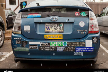 sticker covered prius official car of?