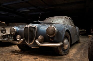 Lancia Aurelia B24 Spider in one of the best barn finds in the world