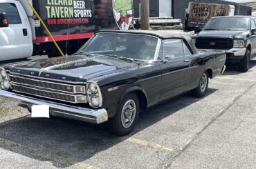 Beautiful Black 1966 Galaxie 500 7 Litre convertible.