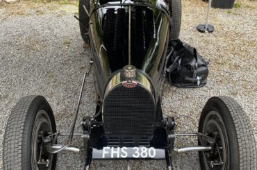 What a spot! Stunning [Bugatti Type 51]. Chassis No. 51126, owner said it was driven by Chiron when he won the Monaco Grand Prix in April 1931. It sounds glorious.