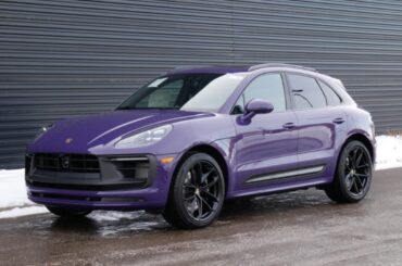 Purple Porsche Macan GTS, the official car of….