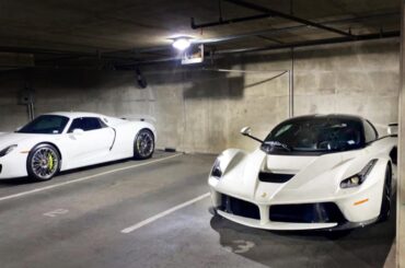 [Ferrari LaFerrari] and [Porsche 918] parking garage find