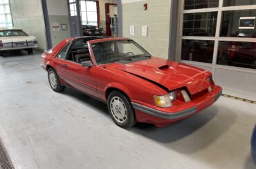 Spotted my dream car at my college. A (relatively rare) [1984 mustang svo T-Top]