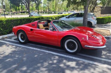 Got to see a [Ferarri Dino] while on a delivery run today. Looks legit, but I suppose could be a high quality kit. As far as my amateur eyes can tell its real.