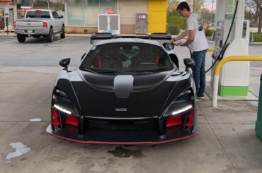 I got to drive a [Mclaren Senna]