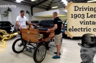 Driving a 1903 Lems vintage electric car!