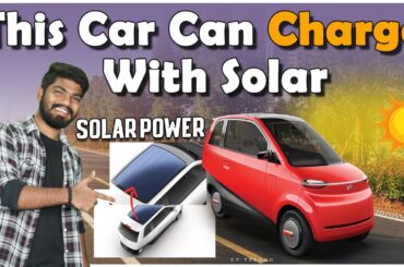 Electric Car With Solar Support | Solar Panel Electric Car | Eva Car | Electric Vehicles India