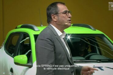 Présentation de  Dacia Spring Electric par Denis le Vot #RenaultEWAYS