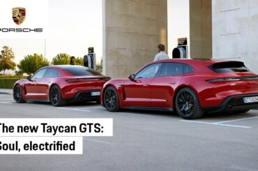 The new all-electric Taycan GTS Sport Turismo