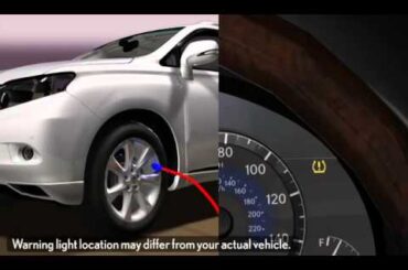 2010-2012 Quick Guide - Lexus Tire Pressure Warning System