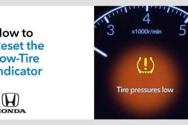 How to Reset the Low-Tire Pressure Indicator