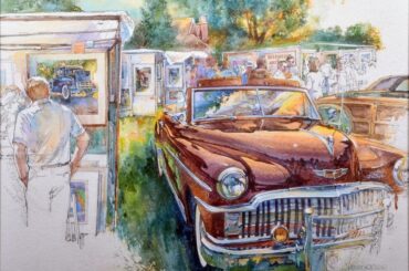 1949 Desoto S-10 painting by Henry Kolodziej