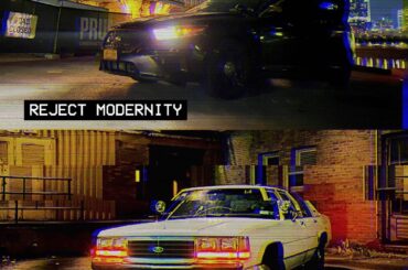 Reject modernity embrace tradition cop car edition