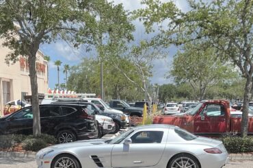 Not sure if it’s rare enough but a [Mercedes SLS AMG] at Home Depot?