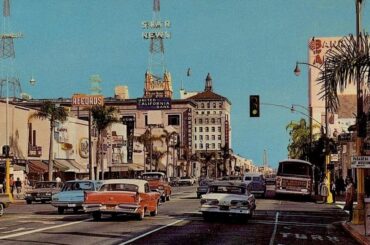 Colorado Boulevard in Pasadena, 1966.