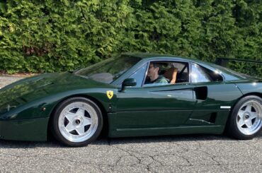 Green over tan [Ferrari F40]