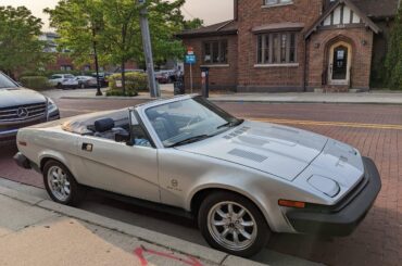 Headlights go up, headlights go down. Who would be driving a clean Triumph TR8??