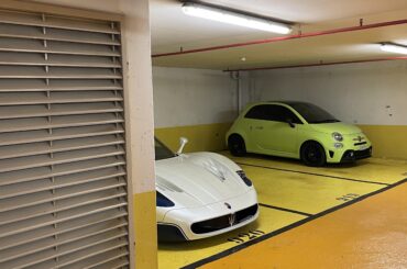 [Maserati MC12] in a random garage in Monaco