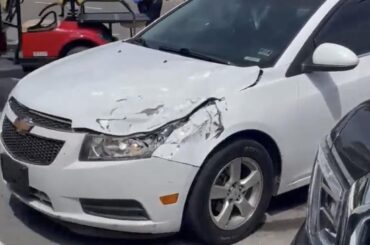 This specific Chevy Cruze: The Official Car of your insurance company not believing your “my car was struck by a tire in the indianapolis 500” claim