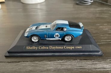 Shelby Cobra Daytona Coupe 1965 figurine/ toy car. I have no idea where it’s from or if it is of any value. Only text is that text on the front. Can’t seem to find any similar on eBay either.