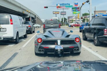 [LaFerrari] just chilling in Houston traffic.