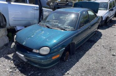 1996 Plymouth neon with only 48k miles at a junkyard