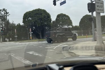 [Mercedes-AMG G 63 6×6] in Beverly Hills. Makes my car look like a bug!