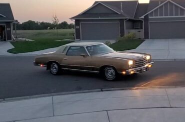 My wife's first time driving my 1977 Monte Carlo is a beer run!