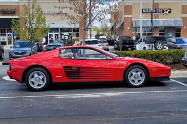 My childhood smiled at this [Ferrari Testarossa]