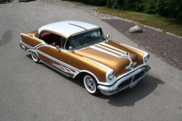 The Goldsmobile. My ‘56 Olds 88 Holiday with Larry Watson paint.