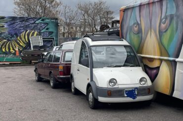 [Nissan S-Cargo] in Denver. Made my day, never thought I'd get the chance to see one irl