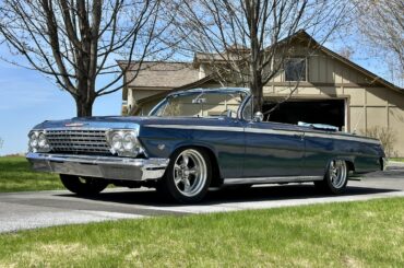 My dad's 1962 Impala SS Convertible that he rescued and has been restoring over the past 8 years