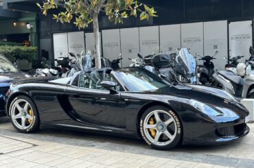 [Porsche Carrera Gt] parked next to my dinner spot in Monaco a few days before GP weekend