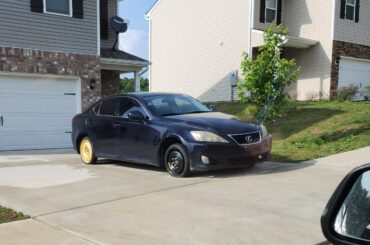 Lexus LS on double donuts. The official car of: