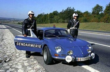 Alpine A110 In French Gendarmerie livery